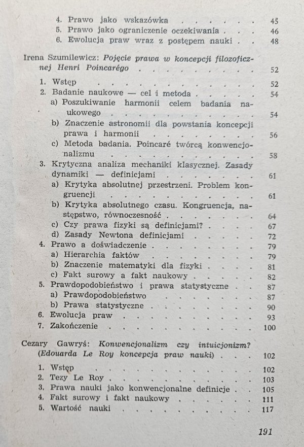 Pojęcie prawa nauki a konwencjonalizm początku XX wieku