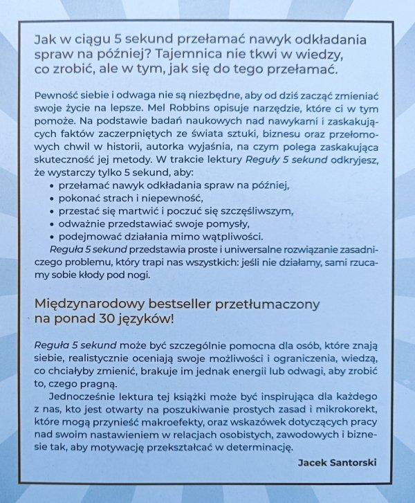 Mel Robbins Reguła 5 sekund