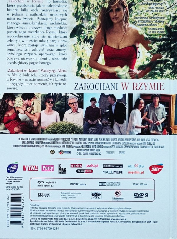 Woody Allen Zakochani w Rzymie DVD