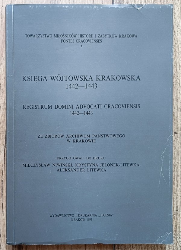 Księga wójtowska krakowska 1442-1443