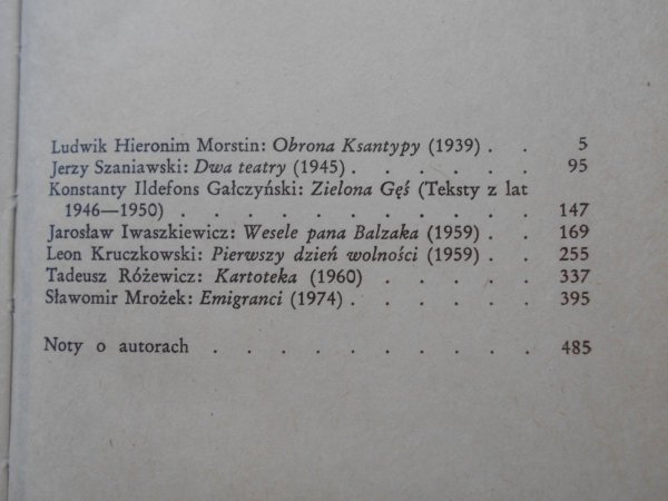 Antologia dramatu polskiego 1918-1978 komplet • [Iwaszkiewicz, Różewicz, Mrożek, Witkiewicz, Gombrowicz, Jasnorzewska-Pawlikowska]