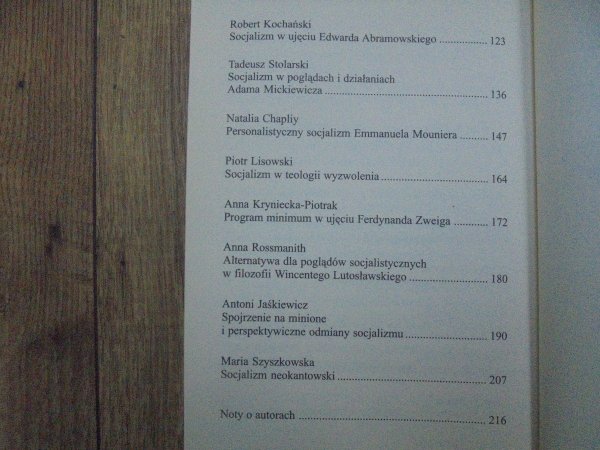 red. Maria Szyszkowska • Socjalizm i jego różnorodne koncepcje