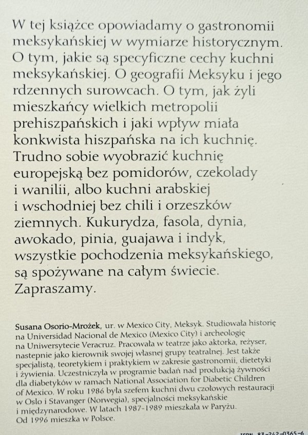 Susana Osorio-Mrożek Meksyk od kuchni. Książka niekucharska