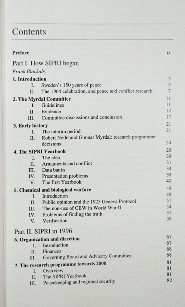 SIPRI: Continuity and Change 1966-1996