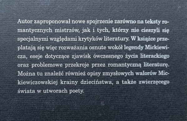 Józef Bachórz Jak pachnie na Litwie Mickiewicza