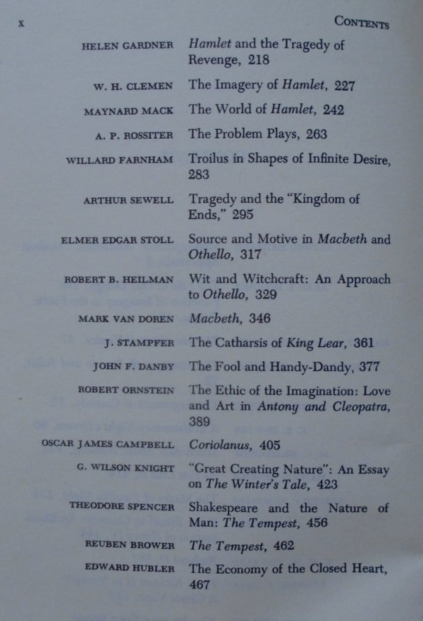 Shakespeare. Modern Essays in Criticism