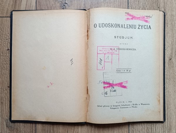 Jan Alojzy Stodółkiewicz O udoskonaleniu życia. Studjum