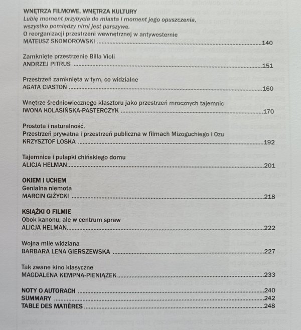 Kwartalnik Filmowy 79 jesień 2012 / Wnętrza. O filmowej przestrzeni zamkniętej