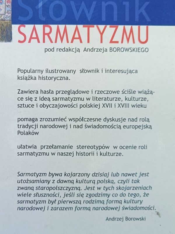 Słownik sarmatyzmu: Idee, pojęcia, symbole