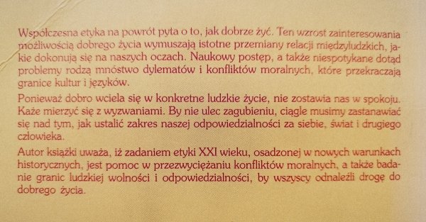 Wilhelm Vossenkuhl Możliwość dobra. Etyka w 21 wieku