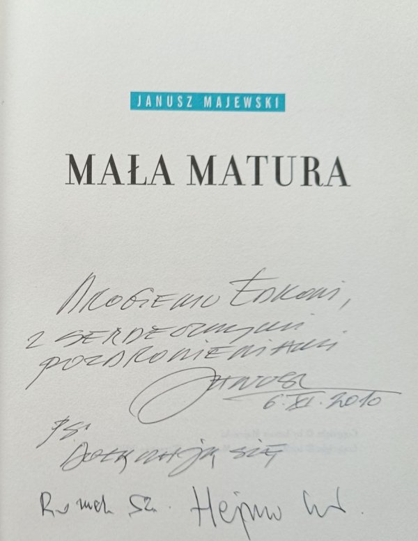 Janusz Majewski Mała matura