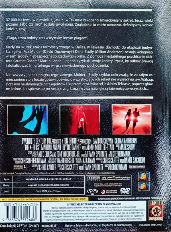 Z archiwum X: Pokonać przyszłość DVD
