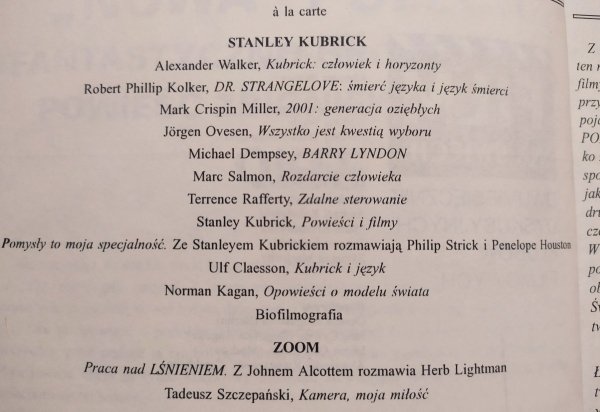 Film na świecie 3-4/1993 Stanley Kubrick