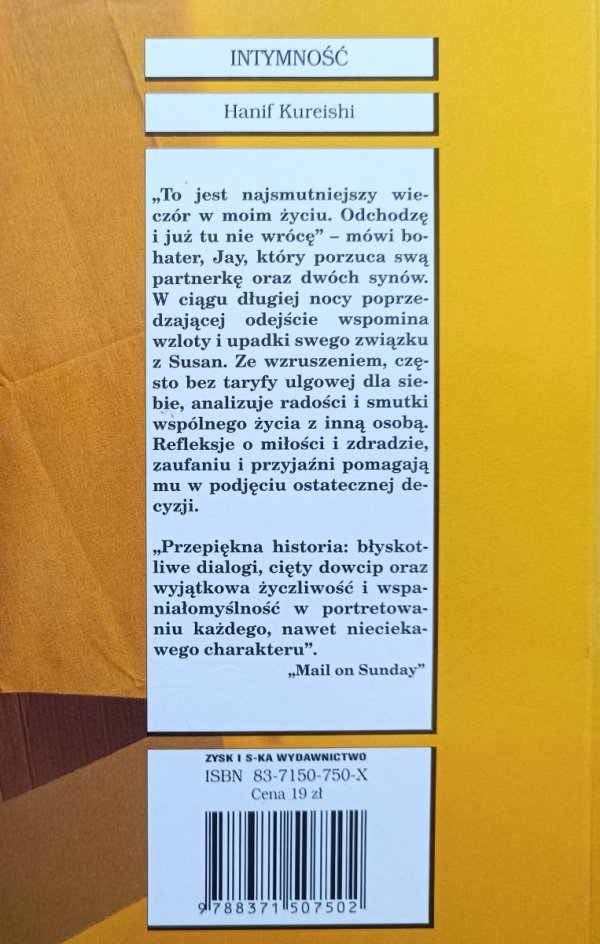 Hanif Kureishi Intymność / seria Kameleon