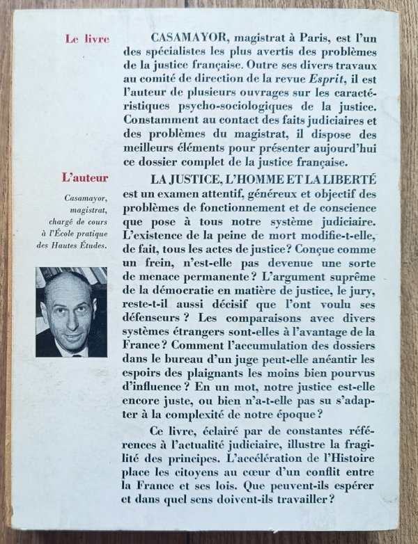 Casamayor [Serge Fuster] La Justice l'Homme et la Liberte / dedykacja autorska