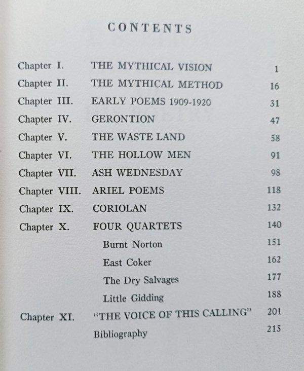 Elizabeth Drew T.S. Eliot: The Design of His Poetry