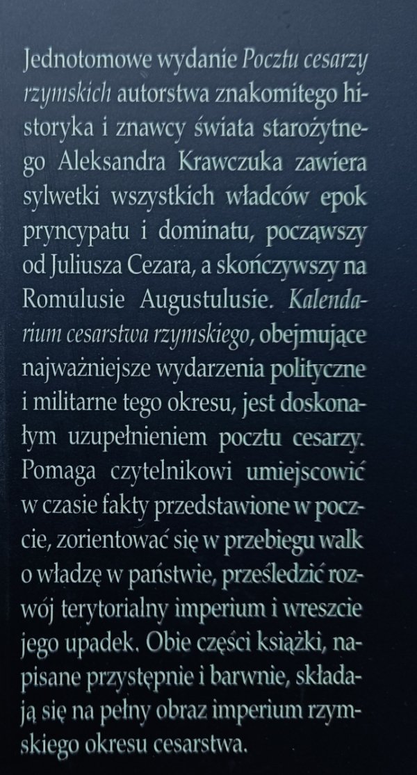 Aleksander Krawczuk Poczet cesarzy rzymskich / wydanie jednotomowe