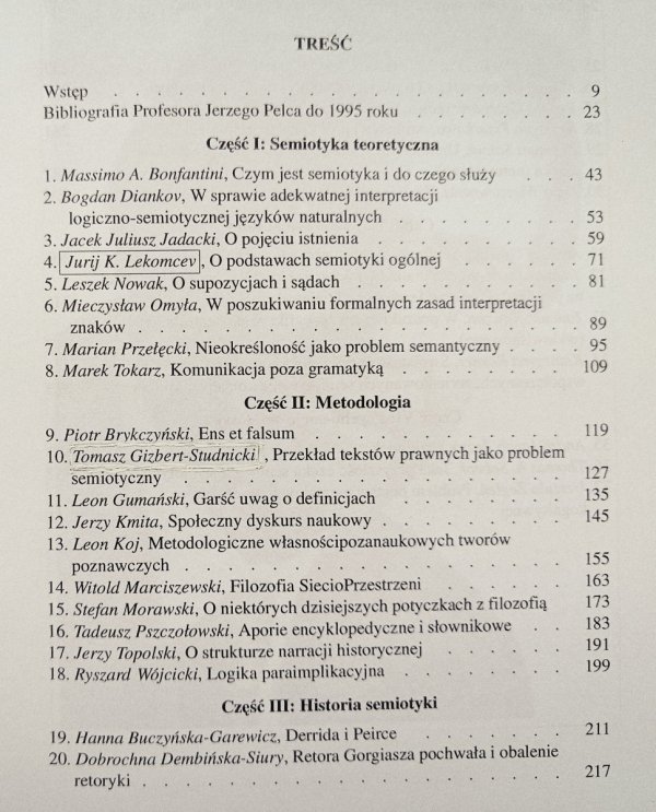 W świecie znaków. Księga pamiątkowa ku czci Profesora Jerzego Pelca