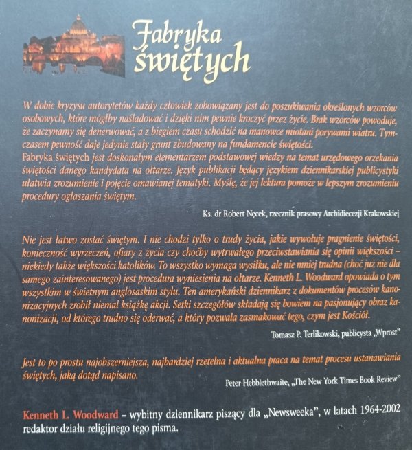 Kenneth L. Woodward Fabryka świętych. Kulisy i tajemnice procesów kanonizacyjnych