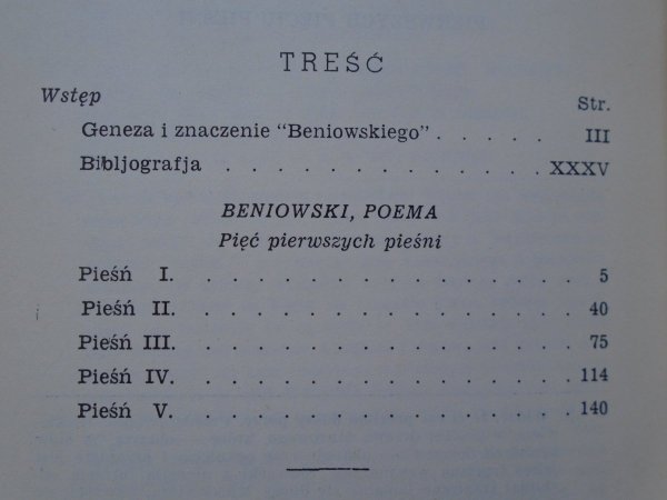 Juliusz Słowacki • Beniowski. Poema [1946]