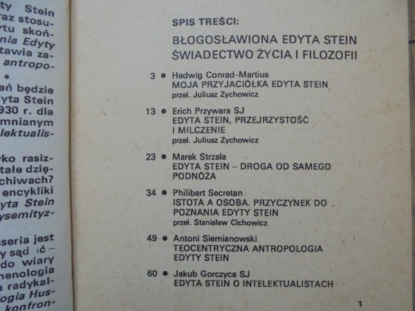 praca zbiorowa • Edyta Stein albo filozofia i krzyż