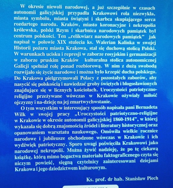 Uroczystości patriotyczno-religijne w Krakowie w okresie autonomii galicyjskiej