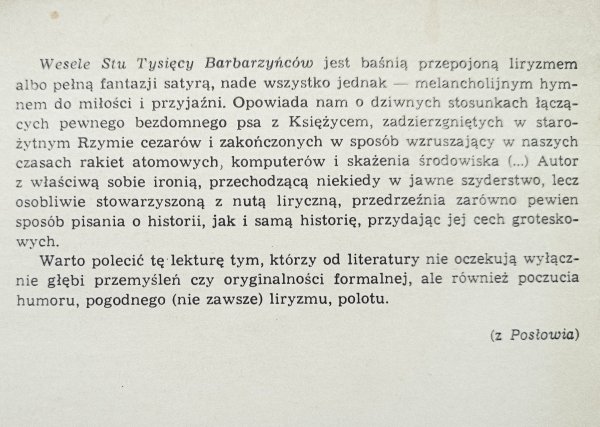 Altino do Tojal Wesele stu tysięcy barbarzyńców