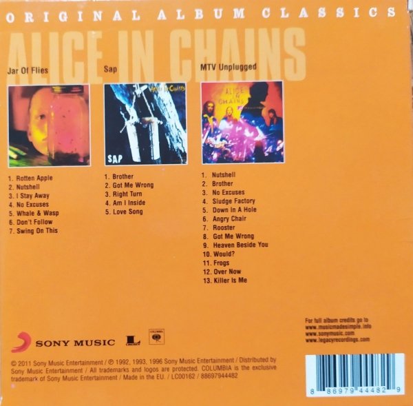 Alice in Chains Original Album Classics [Jar of Flies. Sap. MTV Unplugged] 3CD
