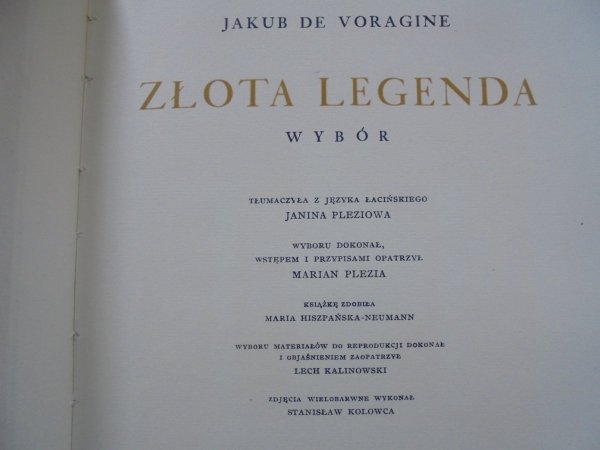 Jakub de Voragine • Złota legenda [Maria Hiszpańska-Neumann]