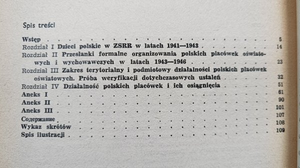Elżbieta Trela Polskie placówki oświatowe i wychowawcze w Związku Radzieckim w latach 1943-1946