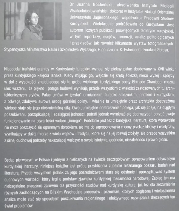 Joanna Bocheńska Między ciemnością i światłem. O kurdyjskiej tożsamości i literaturze