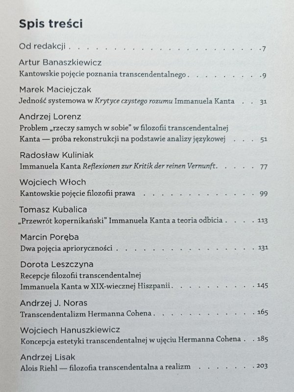 Idea transcendentalizmu od Kanta do Wittgensteina