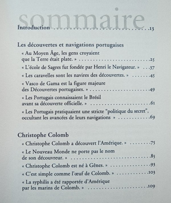Idees recues sur les Grandes Decouvertes XVe - XVIe siecle