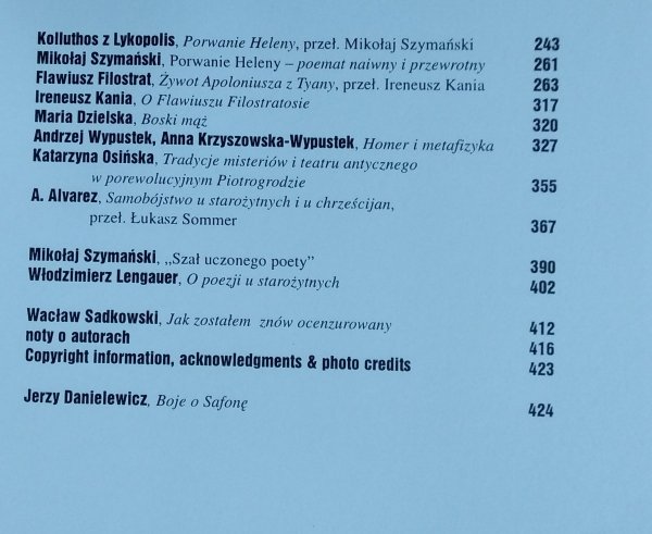 Literatura na świecie 8-9/1996 Numer antyczny