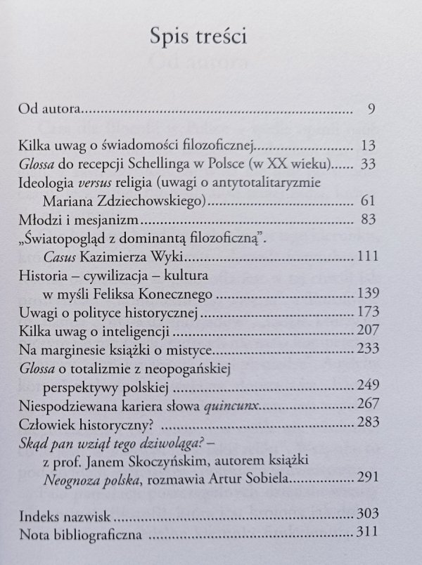 Jan Skoczyński Glossy i uwagi