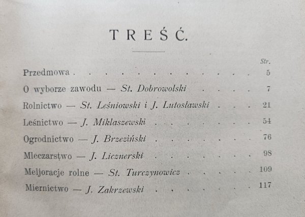 Poradnik przy wyborze zawodu. Rolnictwo - ogrodnictwo - leśnictwo - mleczarstwo - melioracje rolne - miernictwo / 1914
