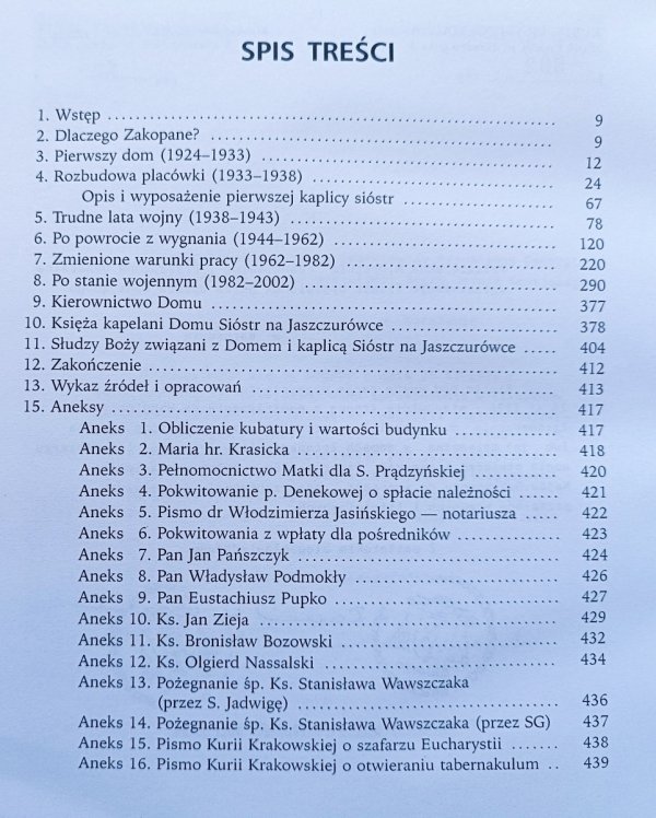 70 lat posługi Sióstr Urszulanek SJK w Zakopanem (1933-2003)