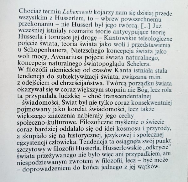 Świat przeżywany. Fenomenologia i nauki społeczne