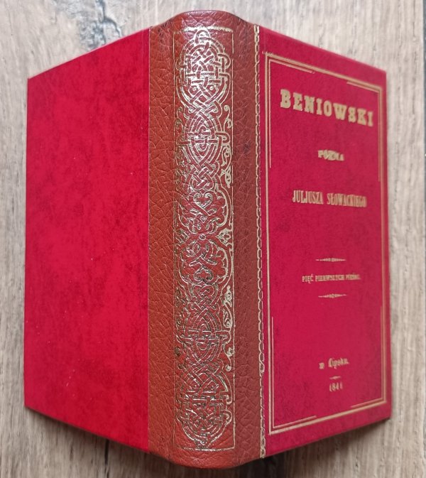 Juliusz Słowacki Beniowski / oprawa półskórek zdobiony