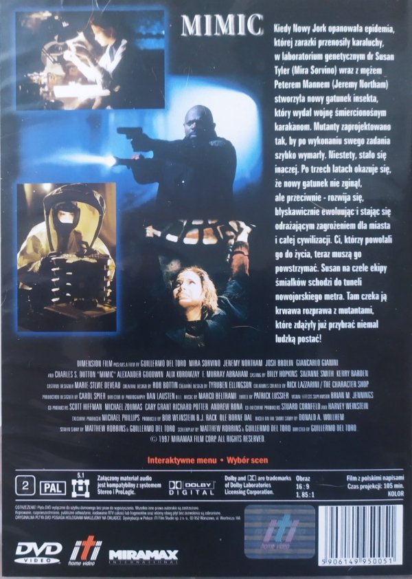 Guillermo del Toro Mutant DVD