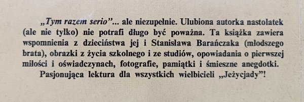 Małgorzata Musierowicz Tym razem serio. Opowieści prawdziwe