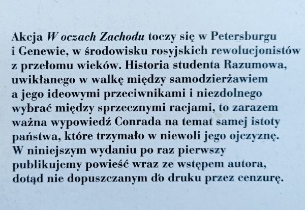 Joseph Conrad W oczach Zachodu