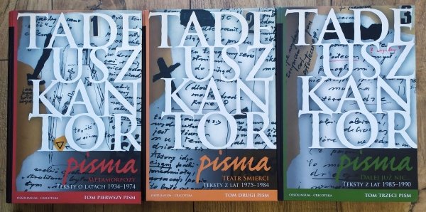 Tadeusz Kantor Pisma 1-3 [komplet]