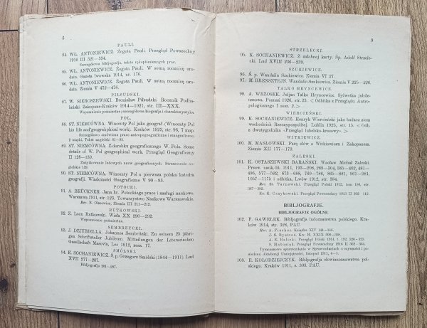 Jan St. Bystroń Bibliografia etnografii polskiej / 1929