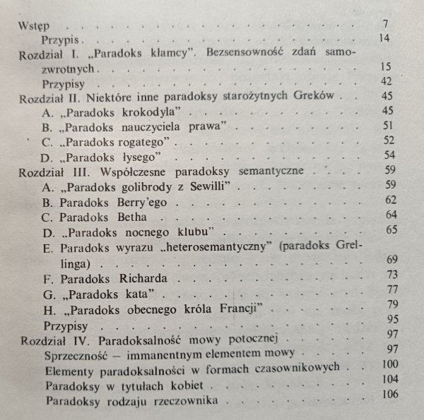 Eugeniusz Grodziński Paradoksy semantyczne