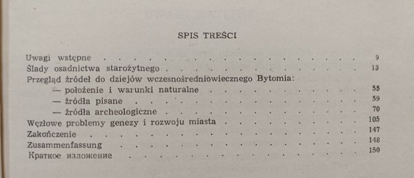 Jerzy Szydłowski Bytom: pradzieje i początki miasta
