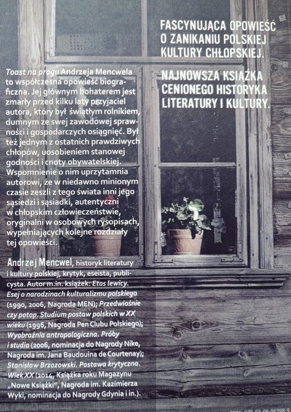 Andrzej Mencwel Toast na progu