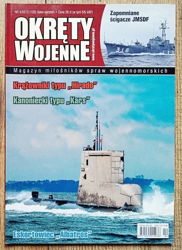 Okręty Wojenne 4/2013 (120) Krążowniki typu Hirado. Kanonierki typu Kars