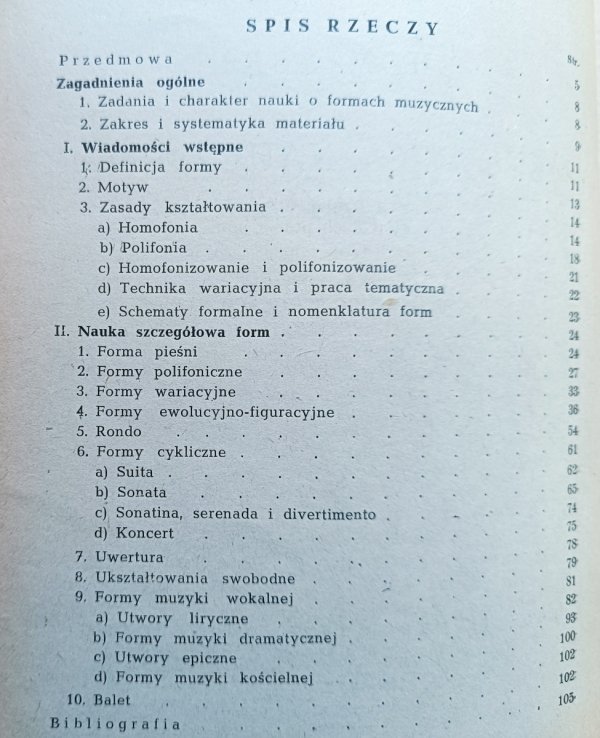 Józef Michał Chomiński Metodyka nauczania form muzycznych