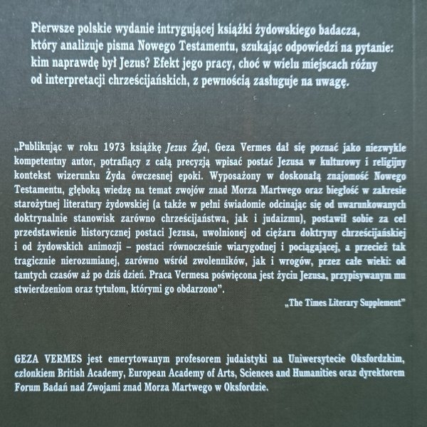 Geza Vermes Jezus Żyd. Ewangelia w oczach historyka